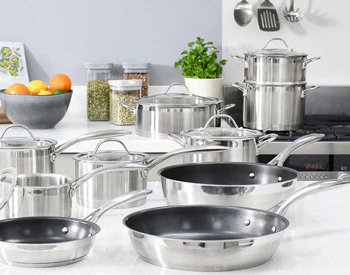 سرویس پخت‌وپز استیل 